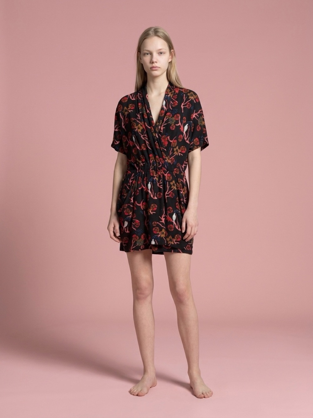 RACHEL Rachel Roy Black Floral Dress